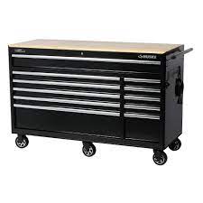 Woodworking tools videos tattoo best woodworking tools how to use.woodworking tools jigs top woodworking tools videos.woodworking. Husky 60 Inch 11 Drawer Mobile Tool Storage Cabinet And Workbench With Solid Wood Top In B The Home Depot Canada