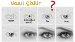 Adim Adim Gercekci Goz Cizimi Nasil Yapilir Easy Drawing Tutorial Cizim Gercekci Cizimler