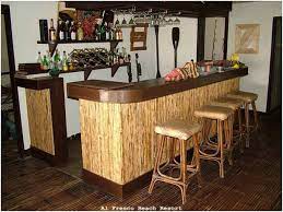 Cabinet, shelving and even bar stools that amazing in quality of beauty and durability as well. Bamboo Bar Idea Bamboo Bar Tiki Bar Beach Room