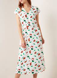 essentiel antwerp throphee maxi jurk van crepe met bloemendessin de bijenkorf mouwen jurk jurken met korte mouwen crepe