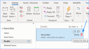 Ms outlook automatically store email message into draft folder. Create Outlook Drafts And Use Them As Email Templates