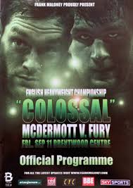 Jon McDermott vs. Tyson Fury, McDermott vs. Fury