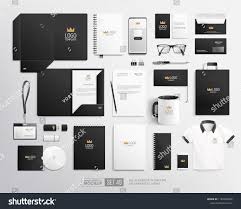 Realistic Business Stationary Corporate Identity Mockup Set Of Folder Blank Mug B Corporate Identity Mockup Business Stationary Social Media Design Graphics
