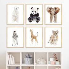 Nursery Decor Animal Nursery Prints Zoo Animal Wall Art Etsy In 2020 Baby Animal Nursery Art Animal Baby Room Baby Animal Nursery
