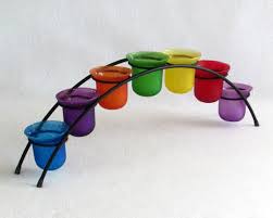 Rainbow Bridge Cups Candle Holder With Stand Original Box Etsy Candle Cup Candle Cups Candle Holders