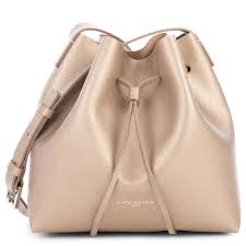 Champagne Bucket Bag Pur Saffiano Lancaster Paris Champagne Gold Bling Shine Saffiano Leather Bucketba Bucket Bag Leather Bucket Bag Saffiano Leather
