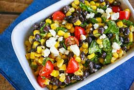 Black Bean And Corn Salad Recipe With Italian Dressing Black Bean And Corn Salad Salad Corn Salad Recipes Vegetable Recipes