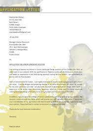 Effectively managed customer maintenance, collecting project requirements, coordinating the rest of the. Application Letter For Landscape Architecture Landscape Architecture Application Letters Lettering