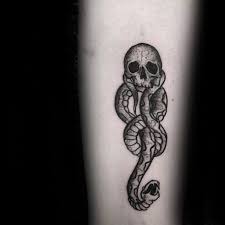 It's a dark tattoo design that has some animal elements to it. 60 The Dark Mark Tattoo Designs For Men Death Eater Ink Ideas