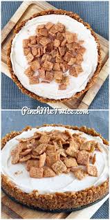 No Bake Cinnamon Toast Crunch Cheesecake Pinch Me Twice Recipe Cheesecake Recipes Baked Cinnamon Toast Cinnamon Toast Crunch
