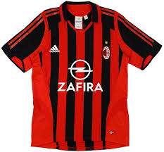 Fifa 21 portugal national team. 2005 06 Ac Milan Home Shirt Good L Classic Retro Vintage Football Shirts