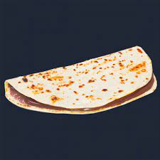 Nutella, avellana triturada, azúcar glas. Piadina Alla Nutella Red Food
