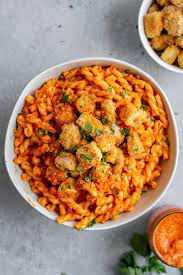 Pasta Romesco With Crispy Baked Tofu Recipe Pasta Dishes Baked Tofu Best Pasta Dishes