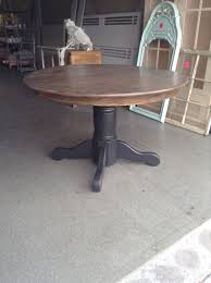 Cast Black Pedestal Table Makeover Refinishing Kitchen Tables Kitchen Table Makeover Oval Kitchen Table