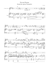 Now no need to worry. Puccini Nessun Dorma From Turandot Sheet Music For Clarinet 8notes Com