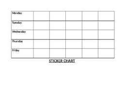 Basic Sticker Chart By Kimberly Debord Teachers Pay Teachers