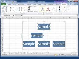Excel 2010 Resize A Smartart Graphic Or Organization Chart