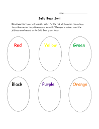 Jelly Bean Coloring Worksheet Jelly Beans Jelly Bean Patterning Color Worksheets