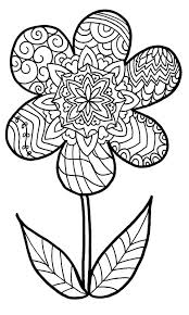 Flower Zentangle Colouring Page Jpg 957 1600 Coloriage Printemps Coloriage Coloriage Fleur