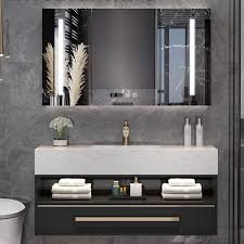 nordic bathroom cabinet combination