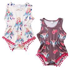 Newborn Baby Girl Toddler Summer Clothes Flower Romper Bodysuit Jumpsuit Outfits