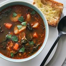 Kale Soup With Chorizo Potatoes And White Beans Something New For Dinner Recipe In 2020 Kale Soup Chorizo And Potato Soup