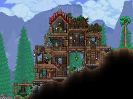 Building a house is one of the first things you'll do in terraria, and one of the most important steps so it's a good idea to start with the basics before moving on to some of the more extravagant terraria house designs. Pre Hardmode Forest Base From My Journey Mastermode Playthrough First 1 4 Build Ddd Terraria Terraria House Design Terraria Castle Terraria House Ideas