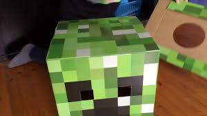 My kids are really into minecraft. Creeper Kopf Basteln Youtube
