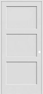 6 8 Tall 3 Panel Shaker Primed Interior Prehung Wood Door Unit 179 Each Prehung Interior Doors Discount Interior Doors Shaker Interior Doors