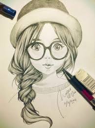 1001 Images Pour Le Dessin Fille Parfait Des Idees Pour Developper Son Creativite Dessin Fille Crayon A Dessiner Portrait Au Crayon