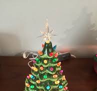 ceramic christmas tree lighted tabletop