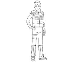 Naruto character, homage to bruce lee coloring and printable page. New Coloring Anime Coloring Pages