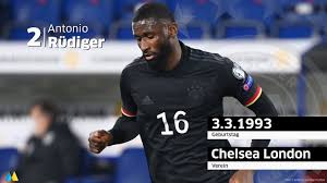 Antonio rüdiger (3 de marzo de 1993; Dfb Kader Fur Die Em Wer Spielt Fur Deutschland