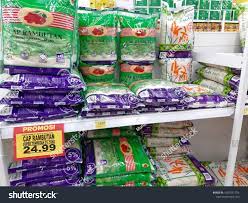The chicken rice shop has. Kuala Lumpur Malaysia 10 May 2019 Selection Packed Of Rice Assorted Brand For Sell In The Supermarket Ad Illustration Design Photo Editing Stock Photos