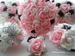 Velvet Foam Rose Bridal Bouquet Bridesmaids Bouquets Flower Girl Wands And Buttonho Artificial Flowers Wedding Artificial Bridal Bouquets Rose Bridal Bouquet