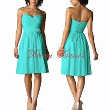 Dream Dresses Strapless Sweetheart Bridesmaid Cocktail Party Dress Aqua Bridesmaid Dresse Aqua Bridesmaid Dresses Bridesmaid Dresses Maid Of Honour Dresses
