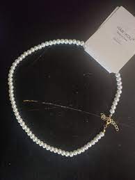 Han Kou Korean Jewelry The Luxe Pearl Necklace faux pearls 925 sterling  silver | eBay