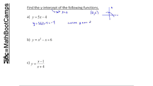 How do you calculate slope and y intercept? Finding And Understanding Y Intercepts With Examples Math Bootcamps