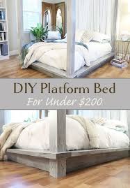 Diy Platform Bed For Under 200 Diy Platform Bed Diy Bed Diy Bed Frame