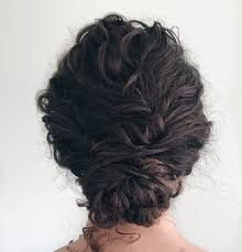 Naturally Curly Low Bun Curly Hair Up Curly Hair Styles Naturally Curly Bridal Hair