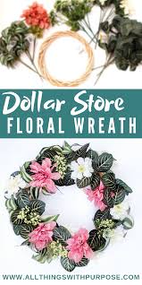 This is not a sponsored video. Diy Floral Wreath Using Only Dollar Store Supplies