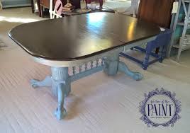Photos From For Love Of The Paint S Post For Love Of The Paint Refinishing Kitchen Tables Furniture Rehab Double Pedestal Dining Table