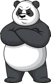 Angry Panda Cartoon Clipart Vector Friendlystock Panda Bear Art Cute Panda Drawing Panda Illustration