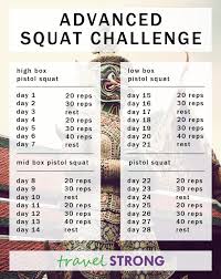 32 Clean 30 Day Squat Challenge Chart Pdf