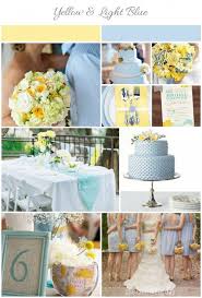 Fun Summer Wedding Colors Light Blue And Yellow One Charming Day Wedding Color Schemes Blue Yellow Wedding Colors Light Yellow Weddings