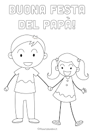 Biglietto festa del papà da colorare a forma di computer. 45 Disegni Per La Festa Del Papa Da Colorare Pianetabambini It