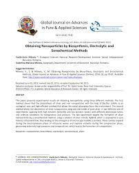 Cod postal adresa splai independentei nr. Pdf Obtaining Nanoparticles By Biosynthesis Electrolytic And Sonochemical Methods