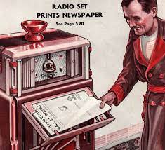 the newspaper of tomorrow 11 predictions from yesteryear retro futurism retro retro futuristic