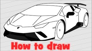 Kies en print een kleurplaat van een van deze logo's van bekende automerken. How To Draw Lamborghini Huracan Performante Youtube