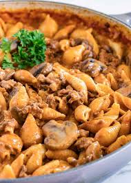 Chuck that is ground up is less lean than other cuts of beef, such as ground round (which is a leaner cut in general). Creamy Beef Pasta Shells Kevin Is Cooking